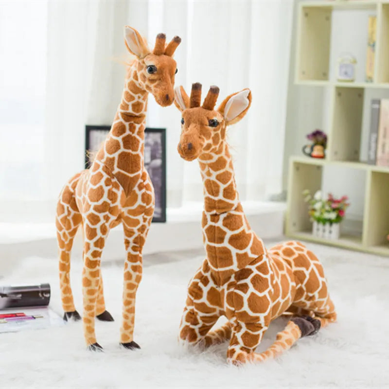 Peluche girafe géante compagnon tout doux