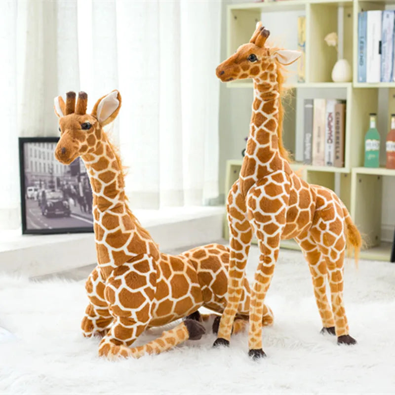 Peluche girafe géante compagnon tout doux