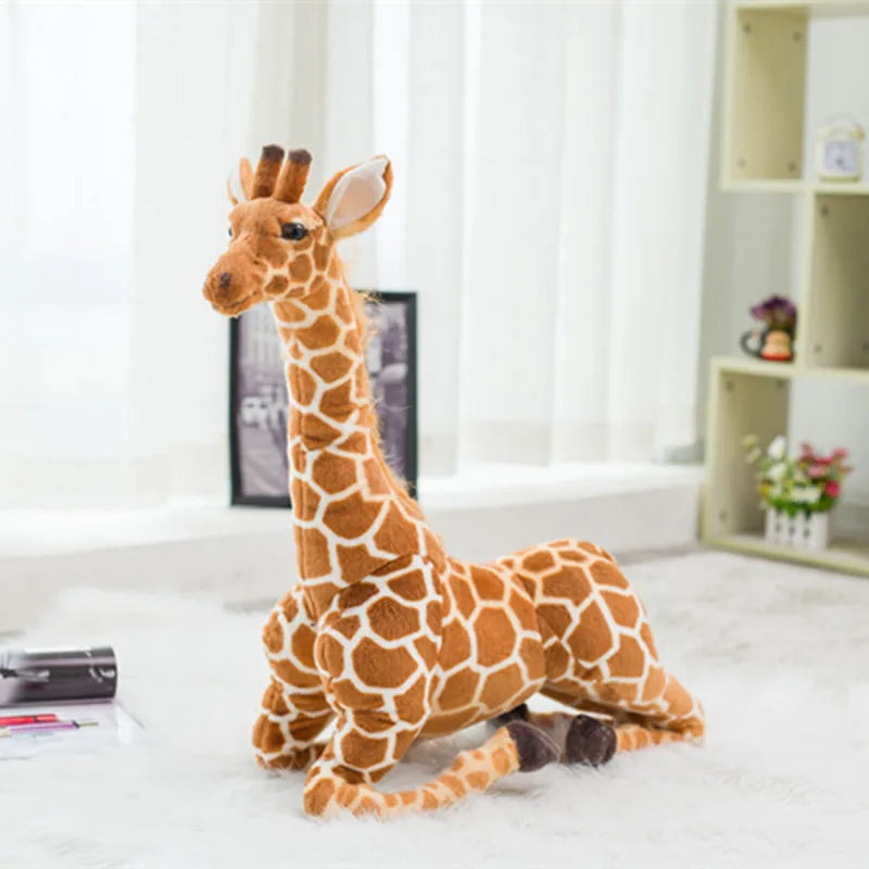 Peluche girafe géante compagnon tout doux
