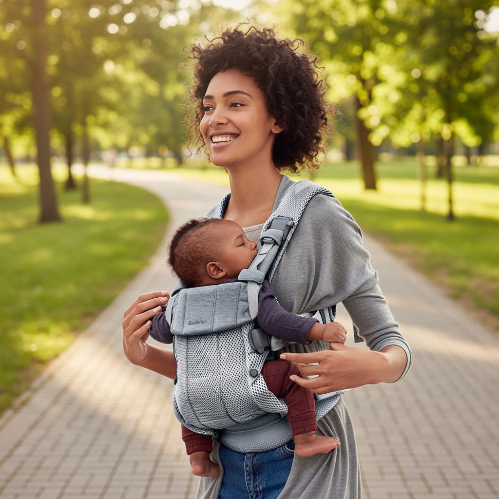 Porte-bébé ergonomique 3-en-1 en mesh 3D respirant pour bébé