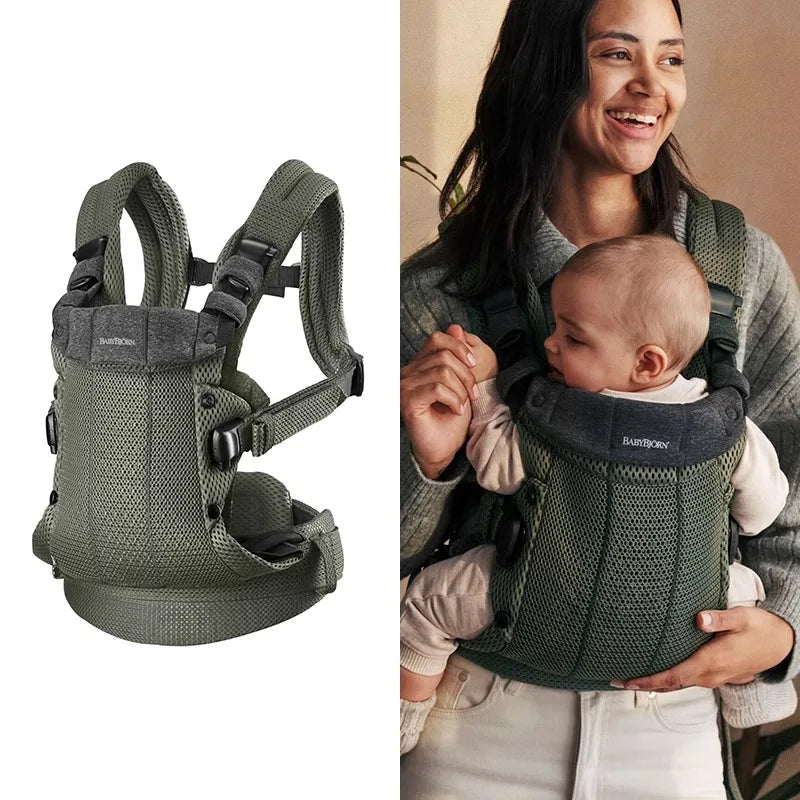 Porte-bébé ergonomique 3-en-1 en mesh 3D respirant pour bébé