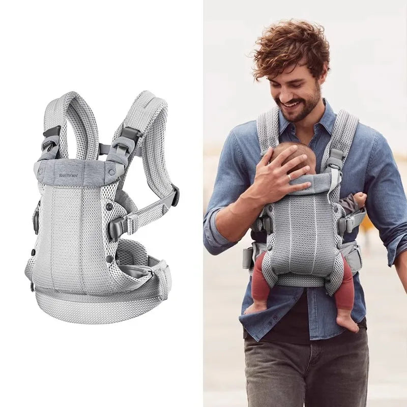Porte-bébé ergonomique 3-en-1 en mesh 3D respirant pour bébé