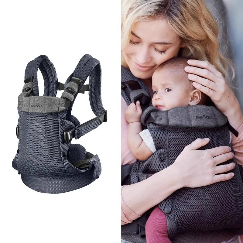Porte-bébé ergonomique 3-en-1 en mesh 3D respirant pour bébé