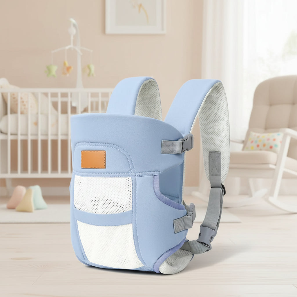 Porte-bébé léger ergonomique en coton respirant pour bébé de la naissance à 24 mois