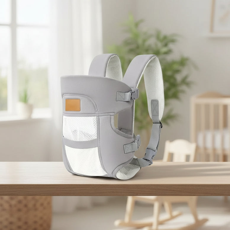Porte-bébé léger ergonomique en coton respirant pour bébé de la naissance à 24 mois