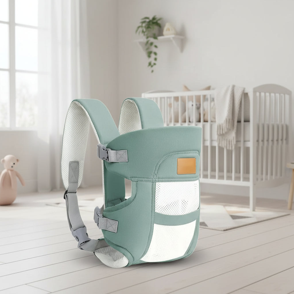 Porte-bébé léger ergonomique en coton respirant pour bébé de la naissance à 24 mois