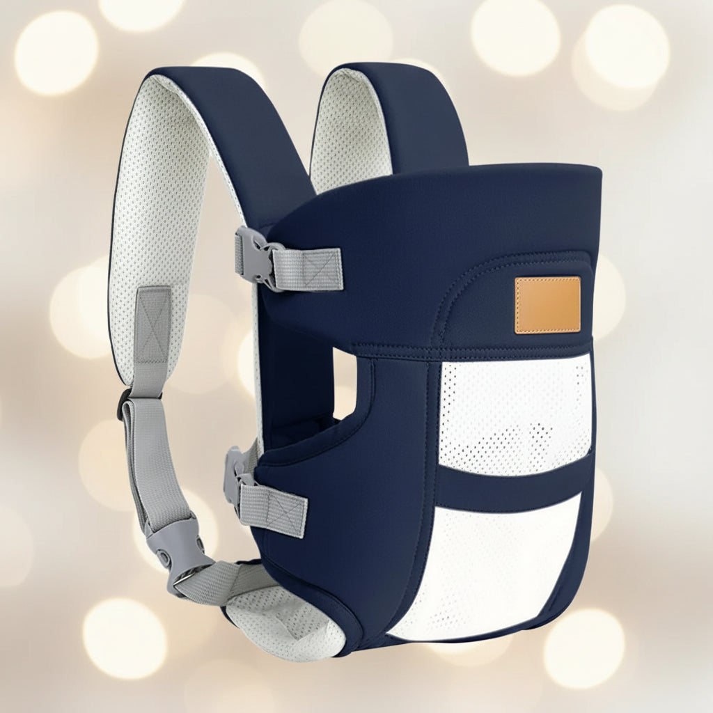 Porte-bébé léger ergonomique en coton respirant pour bébé de la naissance à 24 mois