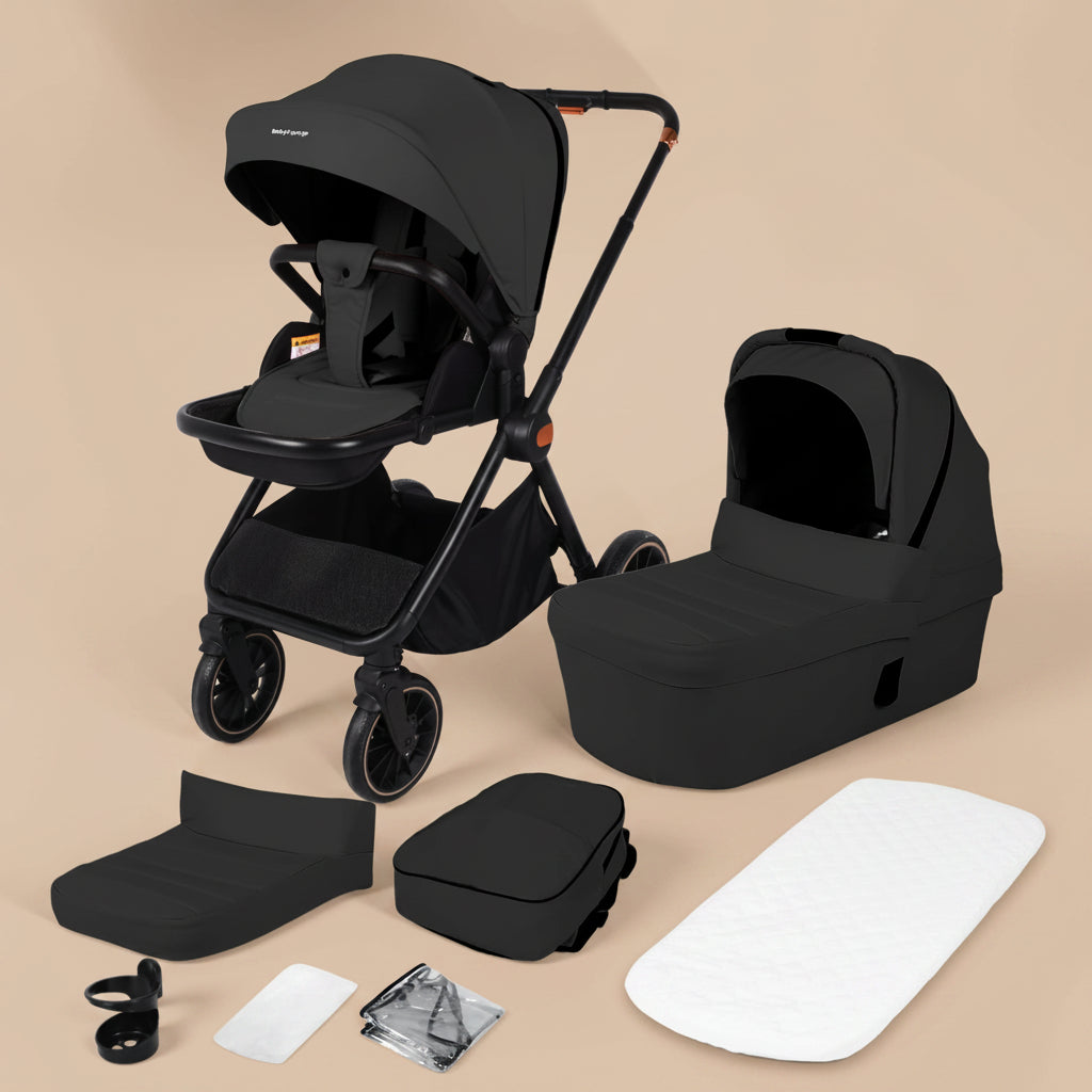 Poussette légère 2-en-1 en aluminium avec siège réversible pour bébé