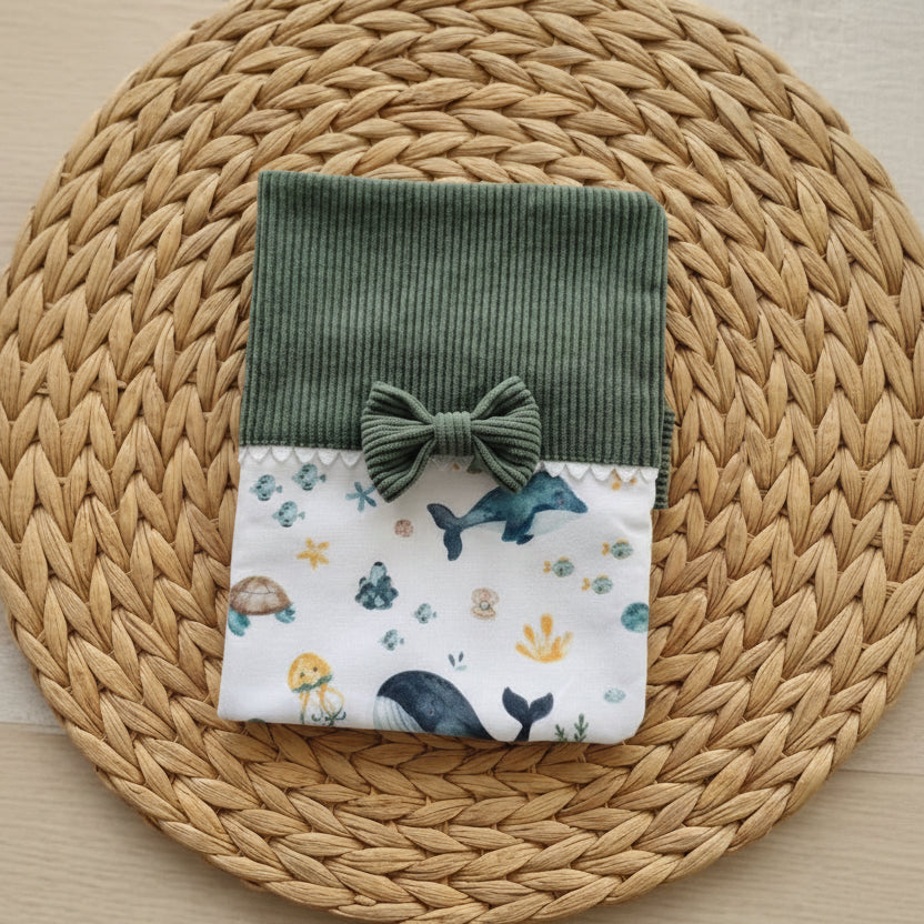 Protège carnet de santé en velours