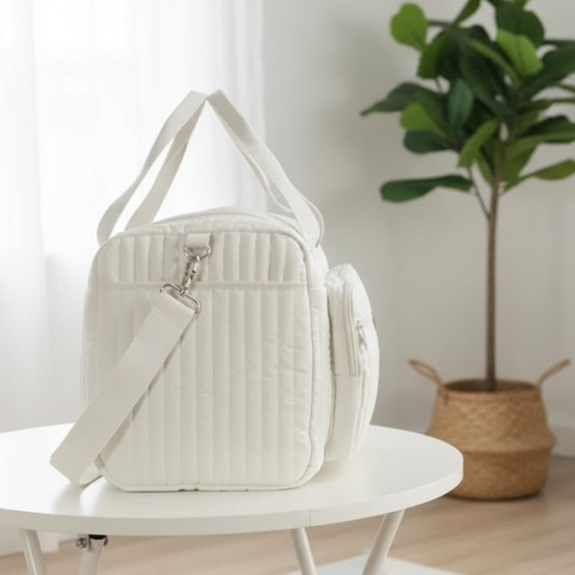 Sac à langer à motif beige