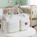 Sac à langer à motif beige