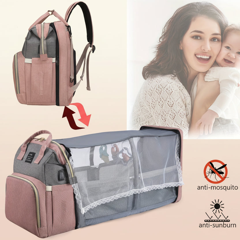 Sac à langer multifonction pour bébé avec port USB – pratique pour sorties et voyages