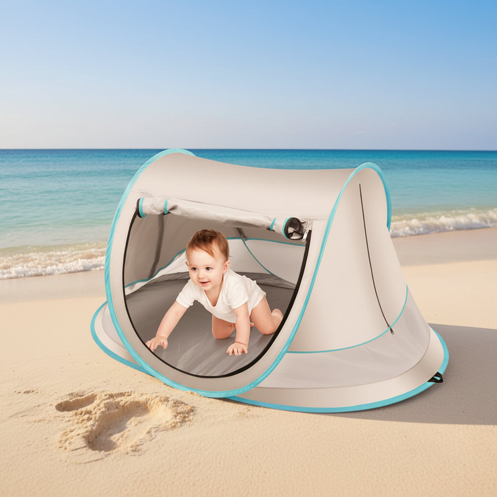 Tente de plage pop-up bébé protection UV UPF 50+